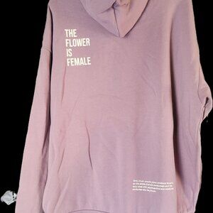 Beboe Unisex Hoodie The Flower Is Female Sz XL Brand New No Tags